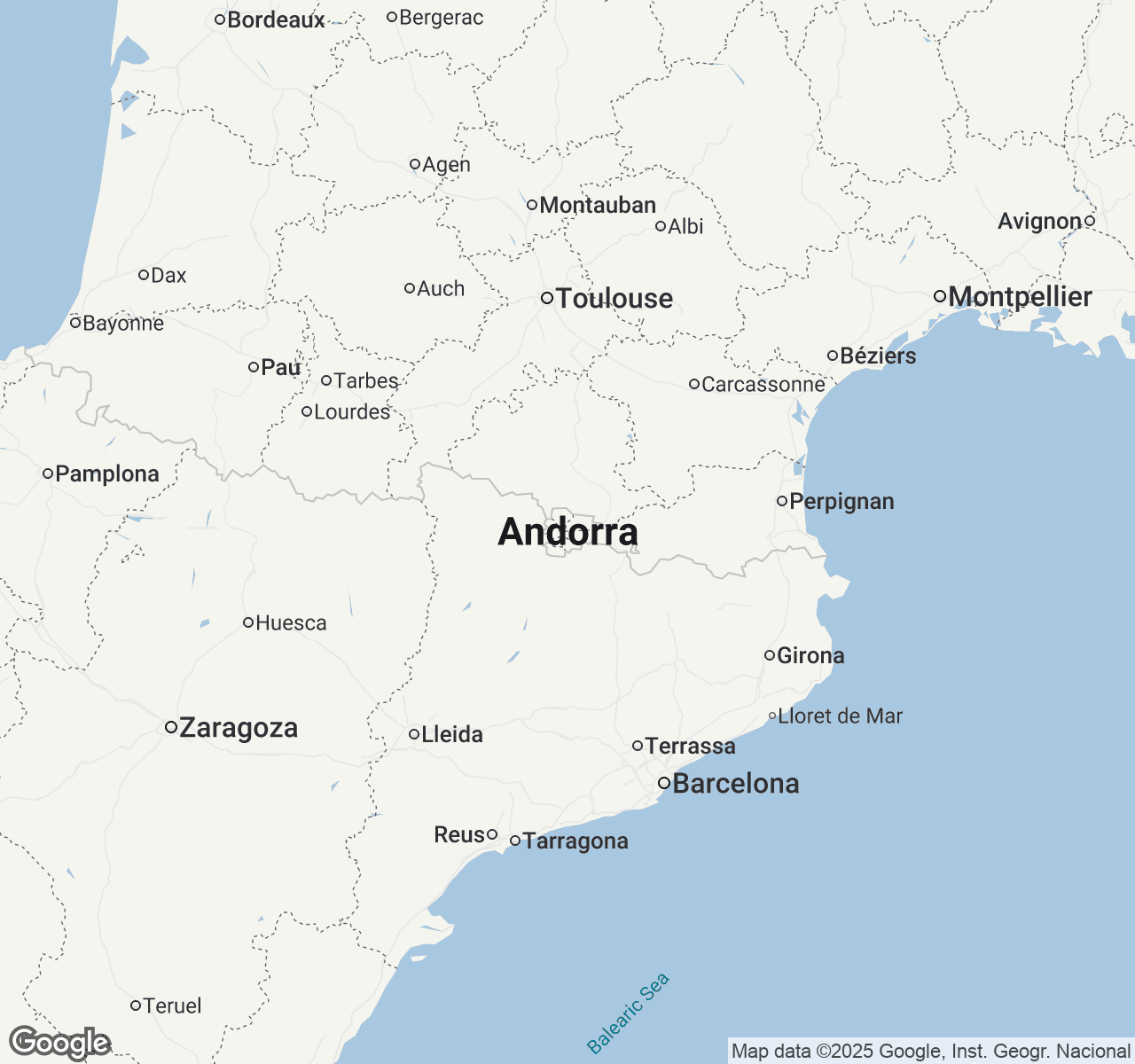 Map of Andorra